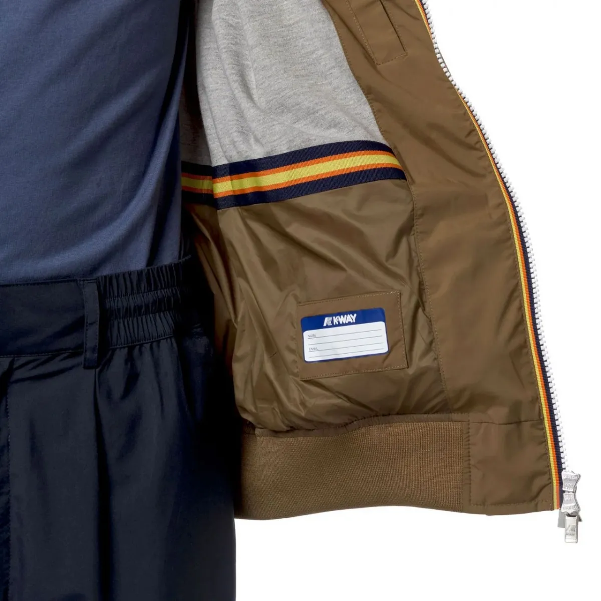 Giacca Amaury Stretch Nylon Jersey Brown
