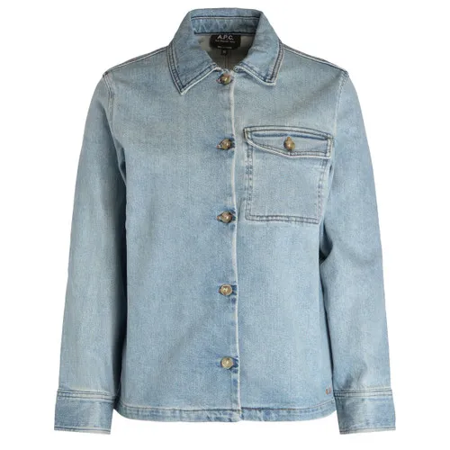 Giacca camicia A.P.C. Janice in denim azzurro