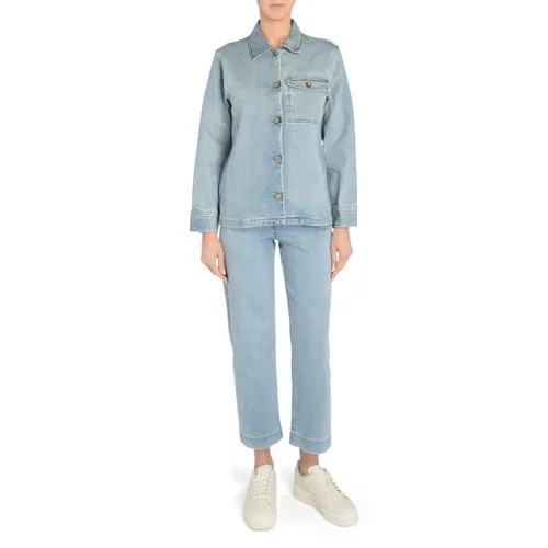 Giacca camicia A.P.C. Janice in denim azzurro
