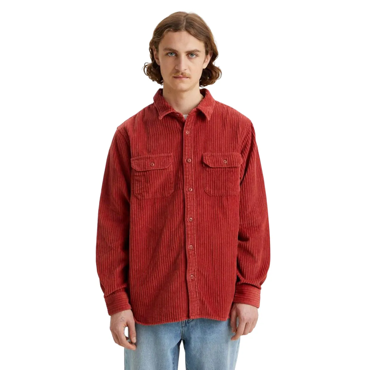 Giacca-Camicia Levi's Jackson Worker Rosso