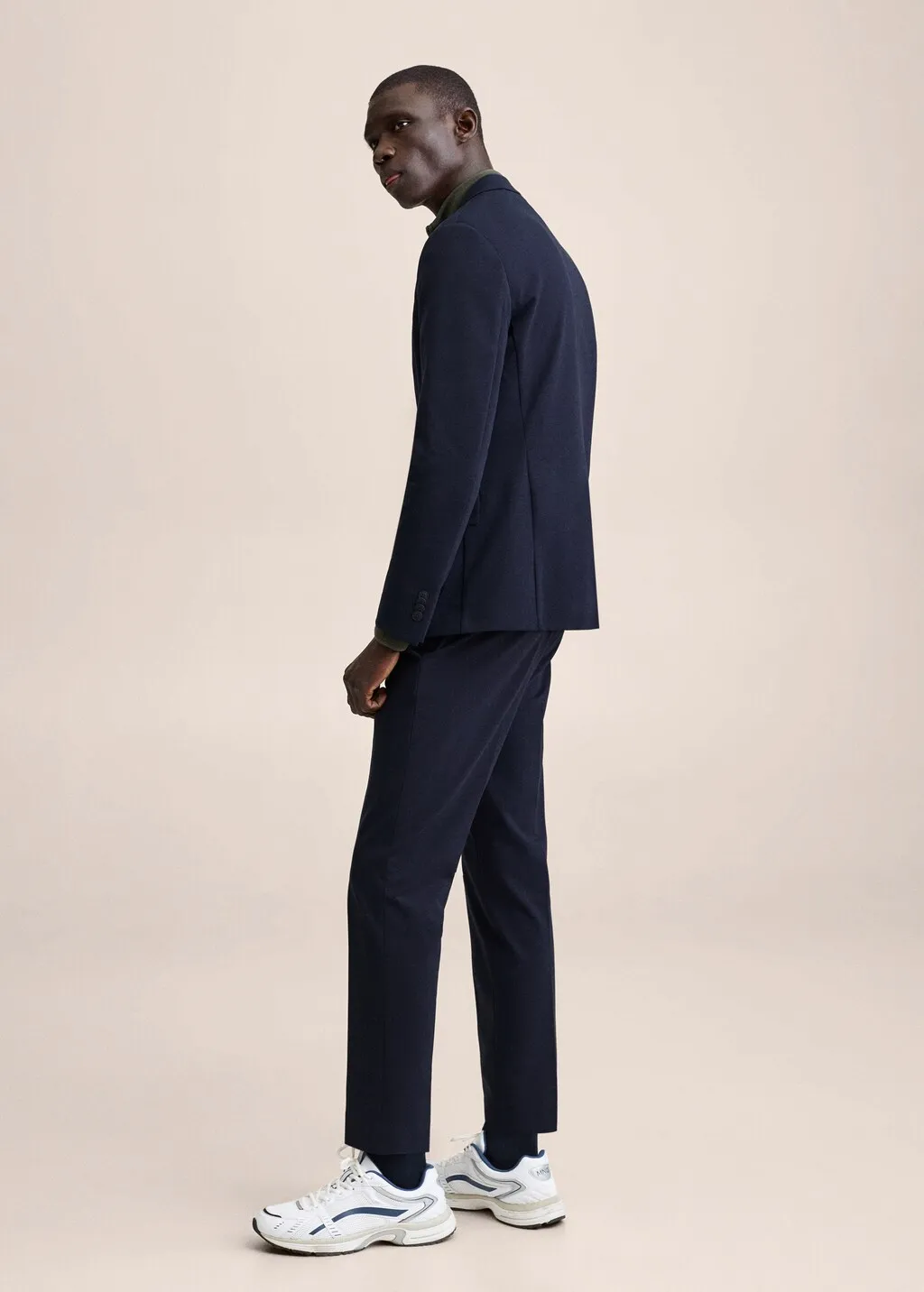 Giacca completo slim-fit cotone