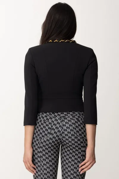 Giacca con accessorio in catena Nero