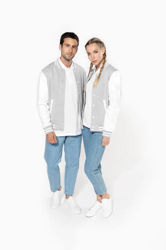 Giacca da baseball unisex in peluche