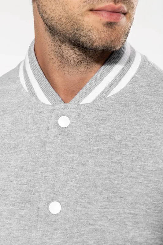 Giacca da baseball unisex in peluche