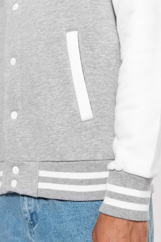 Giacca da baseball unisex in peluche