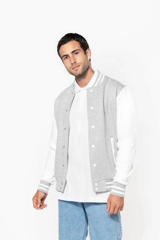 Giacca da baseball unisex in peluche