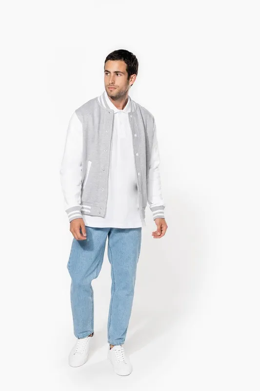 Giacca da baseball unisex in peluche