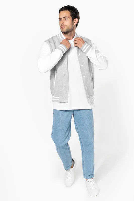 Giacca da baseball unisex in peluche