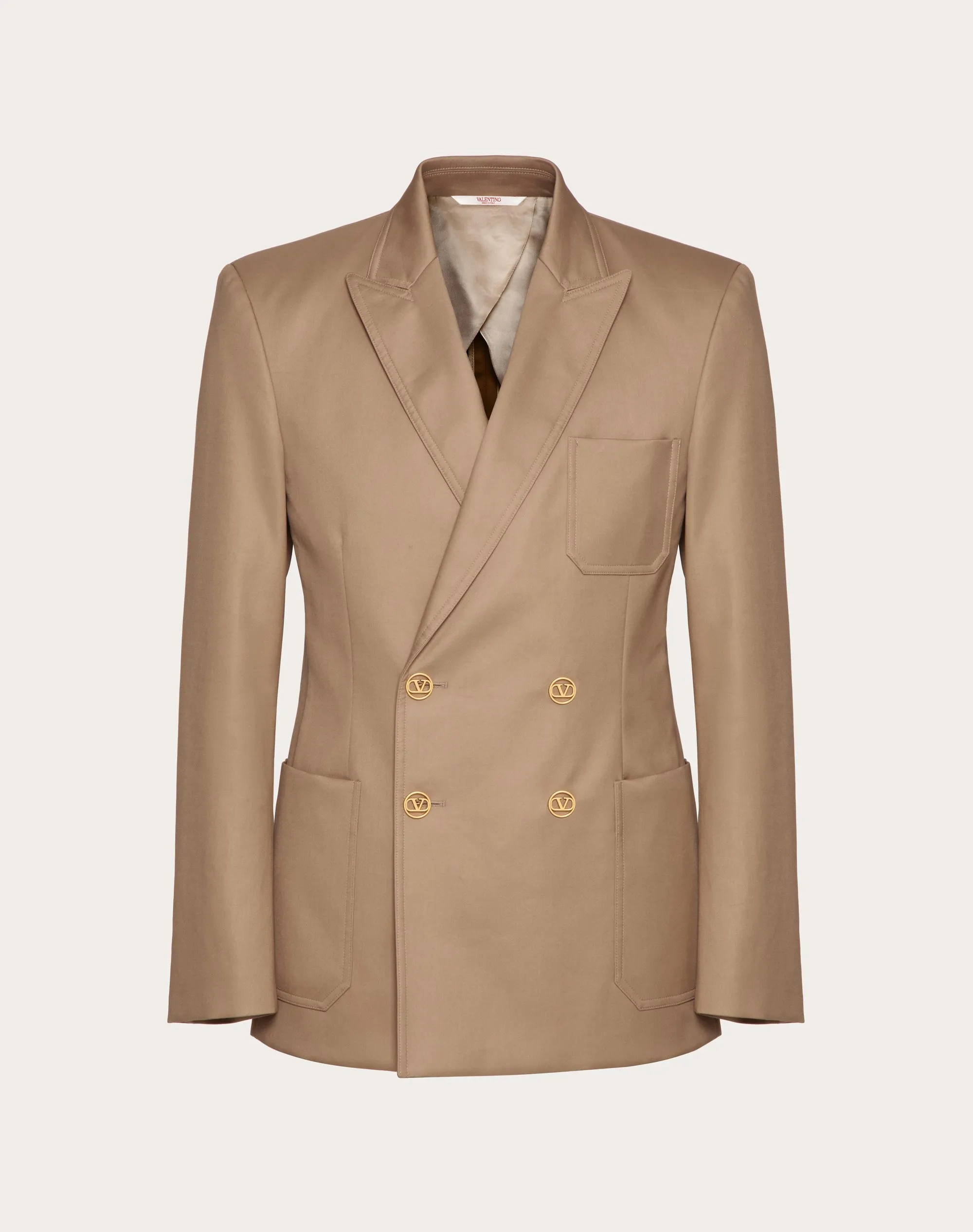 GIACCA DOPPIOPETTO IN SATIN DI COTONE