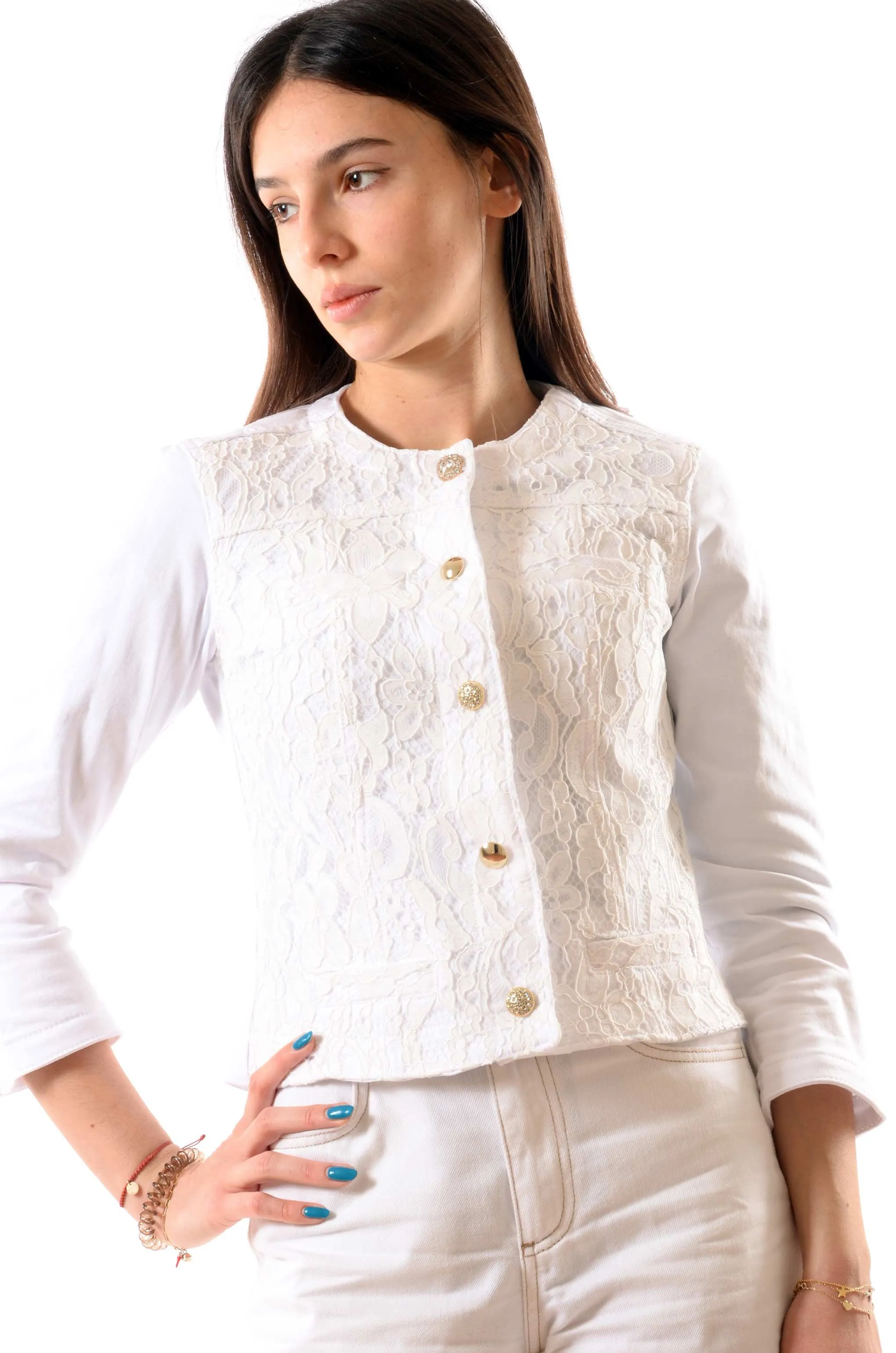 Giacca in gabardine liu jo