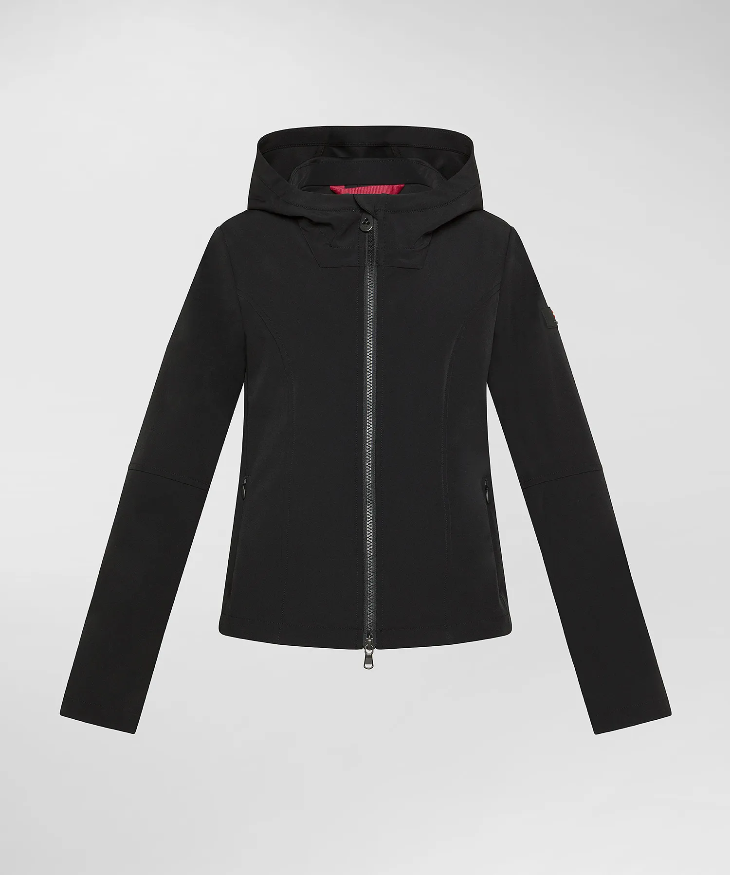 Giacca in nylon e morbido jersey