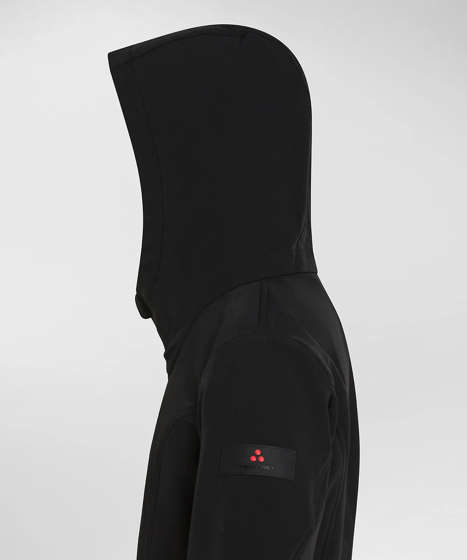 Giacca in nylon e morbido jersey