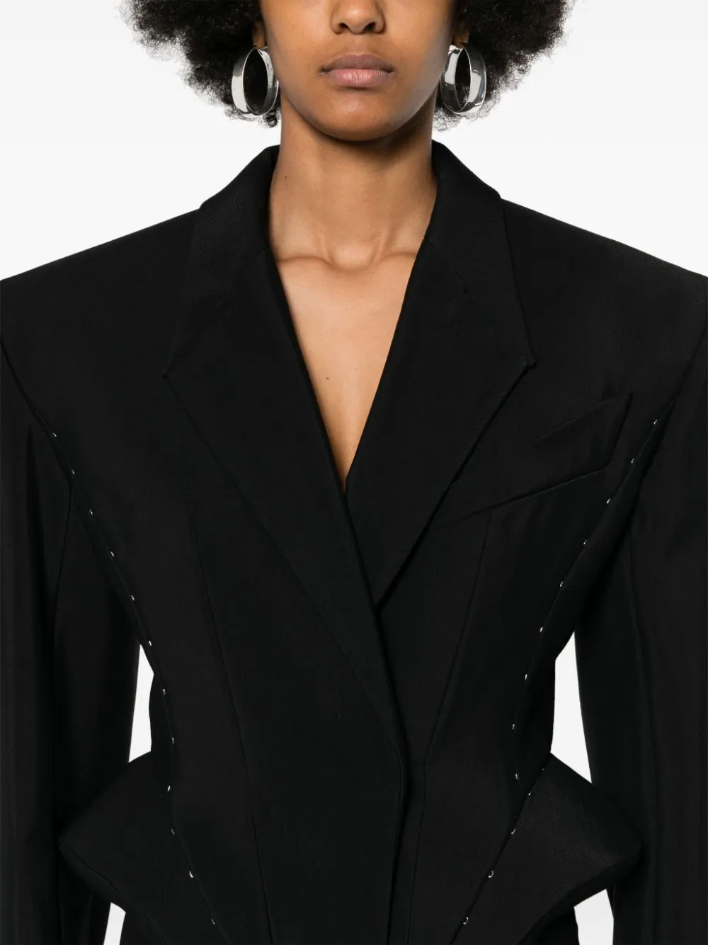 Giacca stile body in nero Mugler - donna