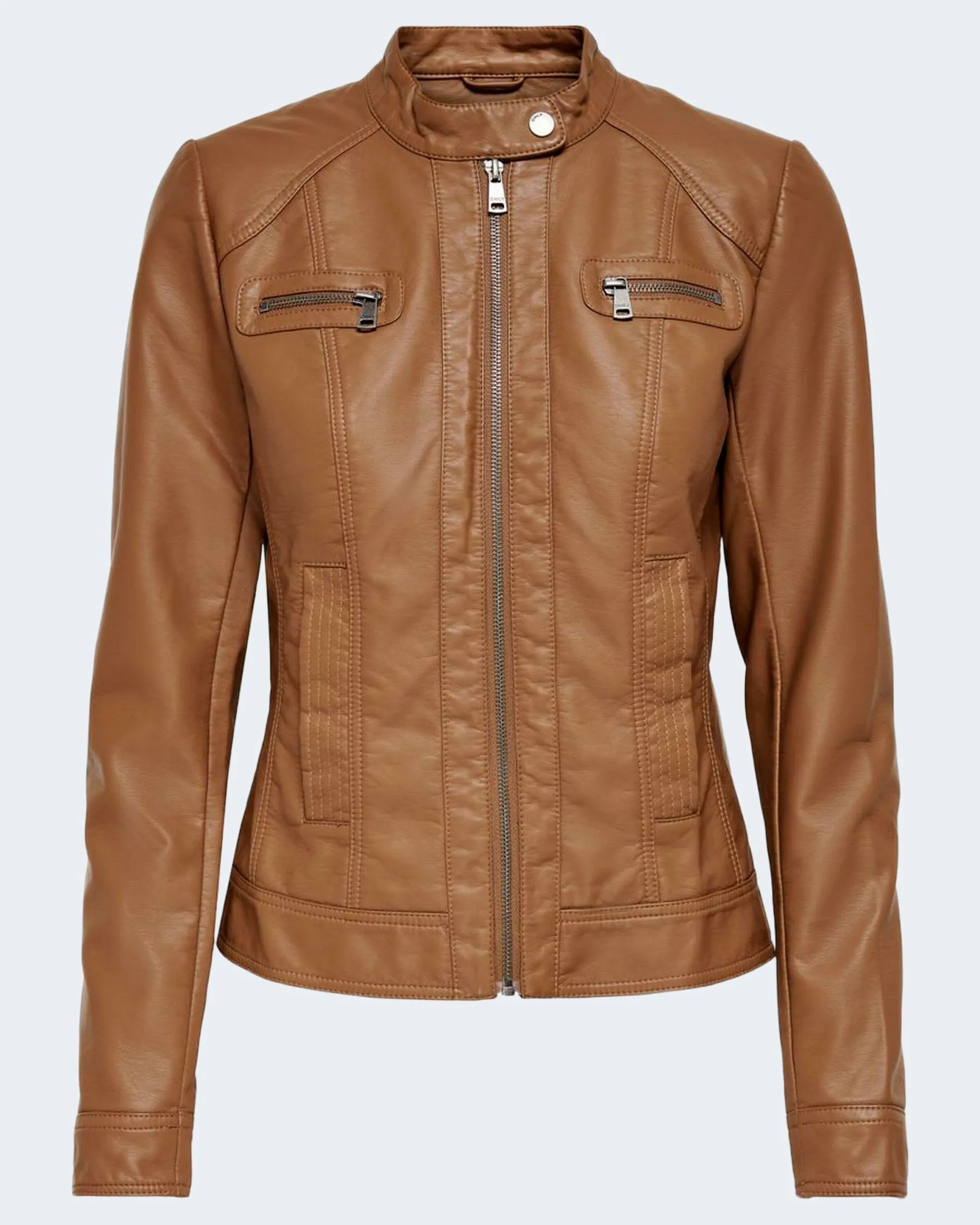 Giacchetto Only BANDIT FAUX LEATHER BIKER OTW COLOR NOOS Marrone