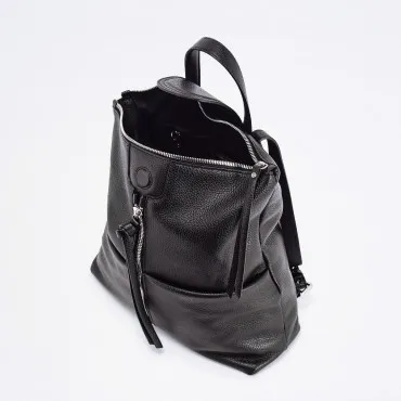  GIANNI CHIARINI Zaino in Pelle Col. Nero
