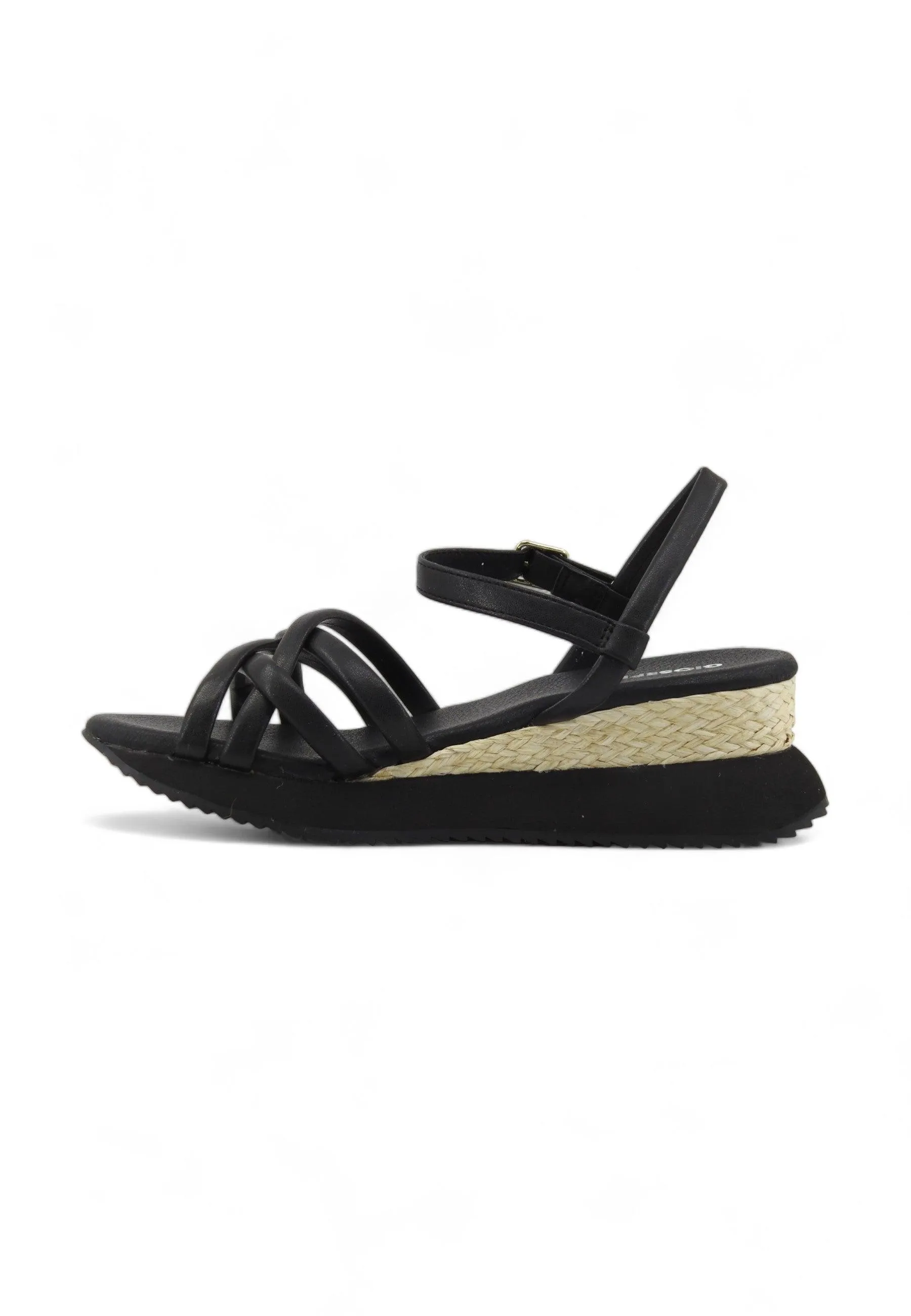 GIOSEPPO Permet Sandalo Donna Black 71060