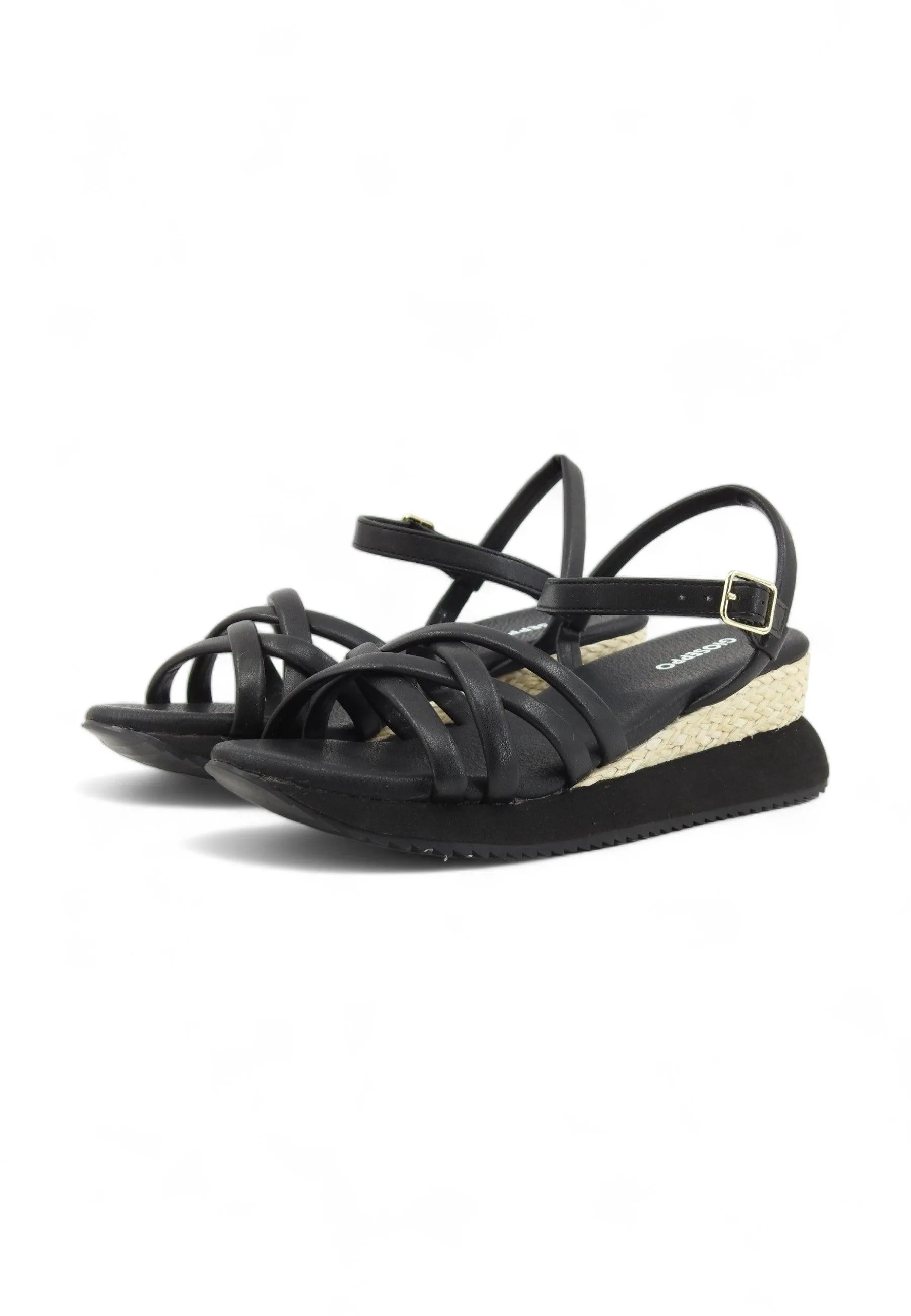 GIOSEPPO Permet Sandalo Donna Black 71060