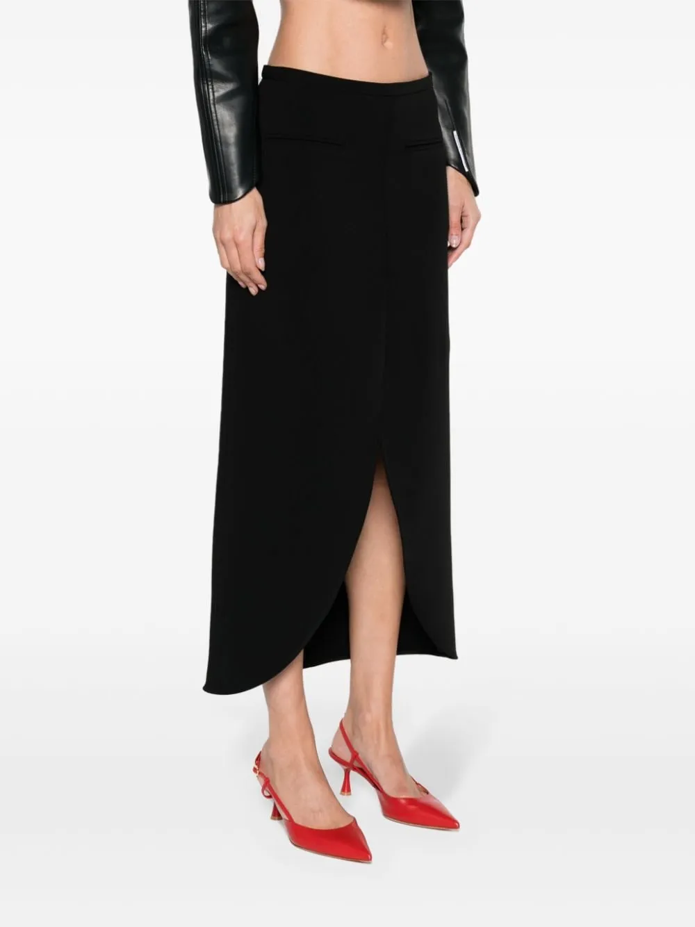 Gonna Ellipse lunga sartoriale in nero - donna