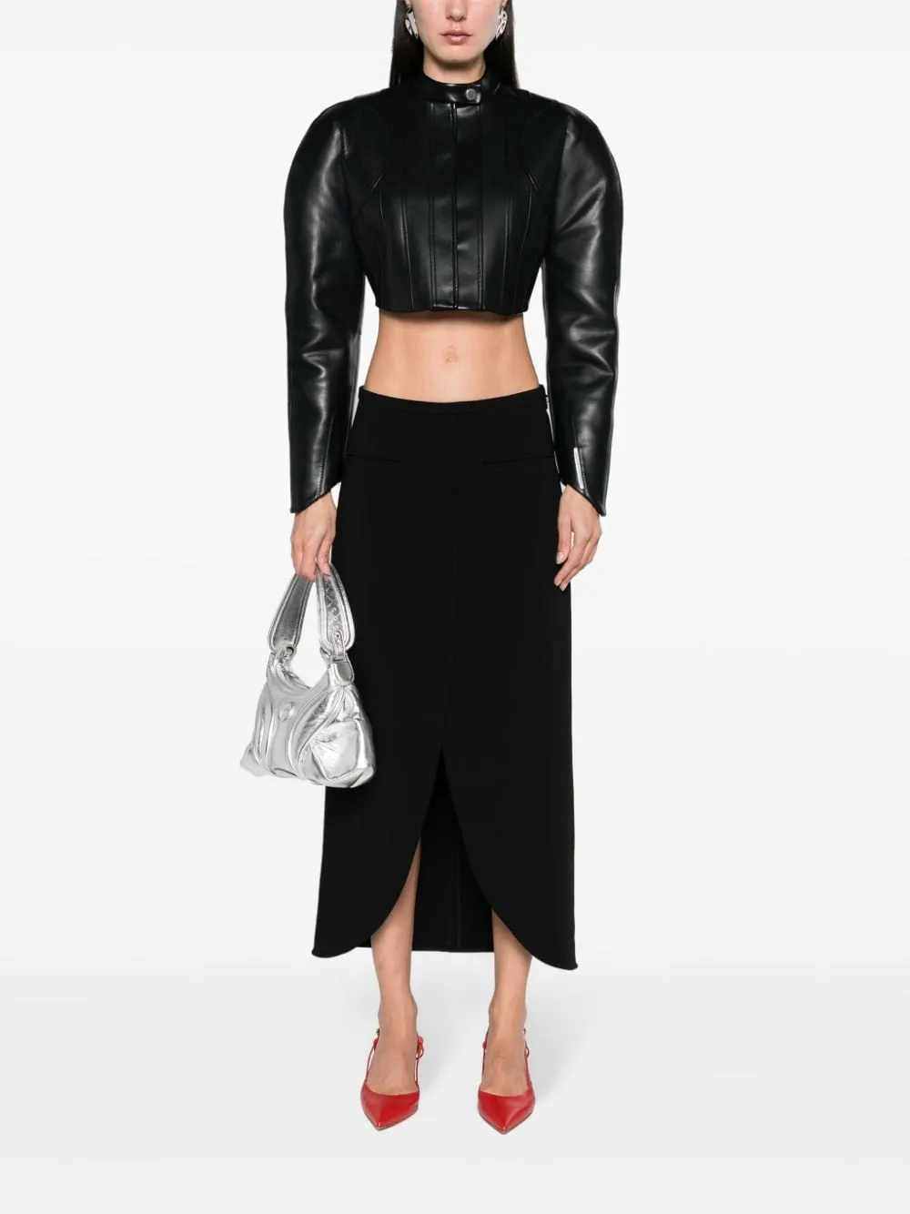 Gonna Ellipse lunga sartoriale in nero - donna