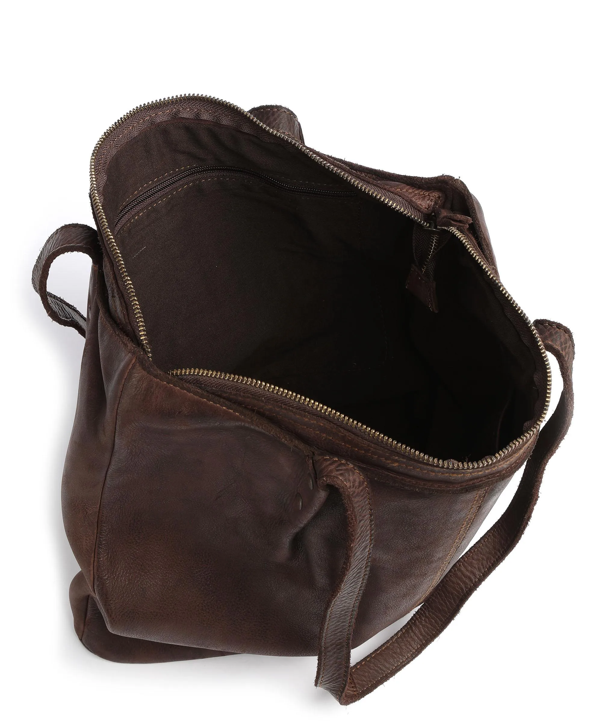  Harold's Submarine Borsa shopper morbida pelle bovina marrone scuro  