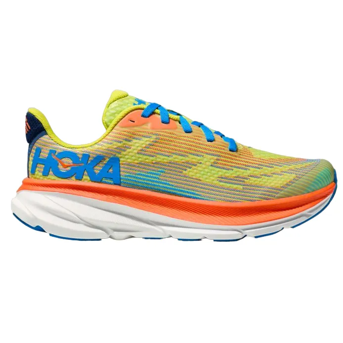 Hoka One One boys' running shoe Clifton 9 1131170/EPVO orange-yellow-blue