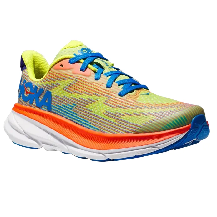 Hoka One One boys' running shoe Clifton 9 1131170/EPVO orange-yellow-blue