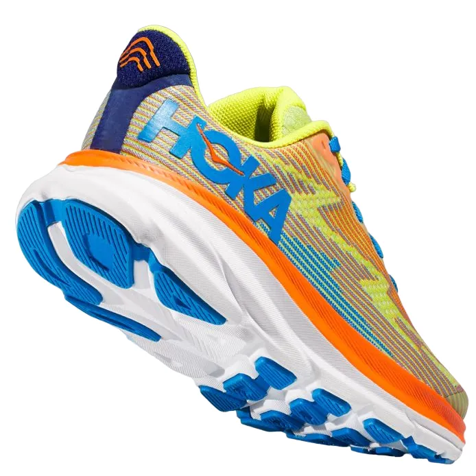 Hoka One One boys' running shoe Clifton 9 1131170/EPVO orange-yellow-blue