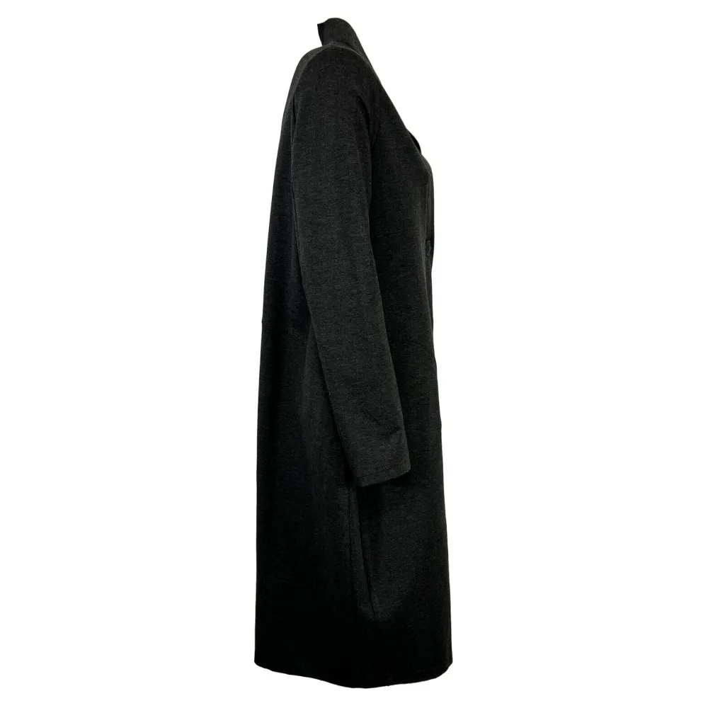 HUMILITY 1949 cardigan lungo punto milano grigio HE-GI-SAMIRA MADE IN ITALY