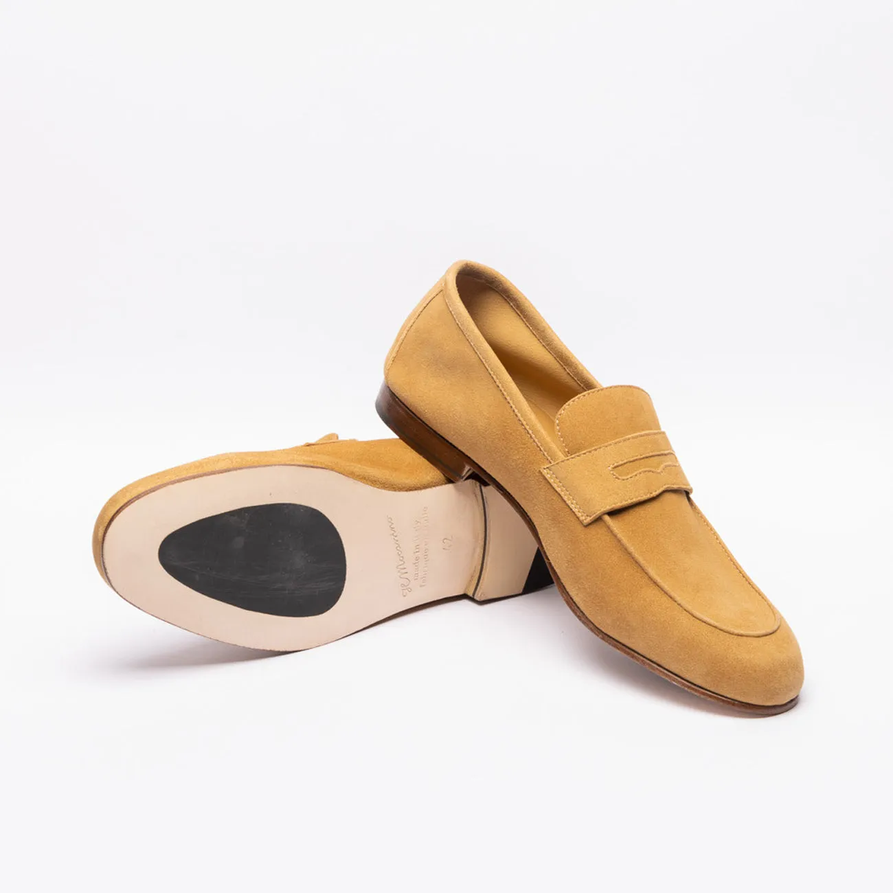 Il Mocassino Mocassino penny Il mocassino Tasca BL in camoscio beige