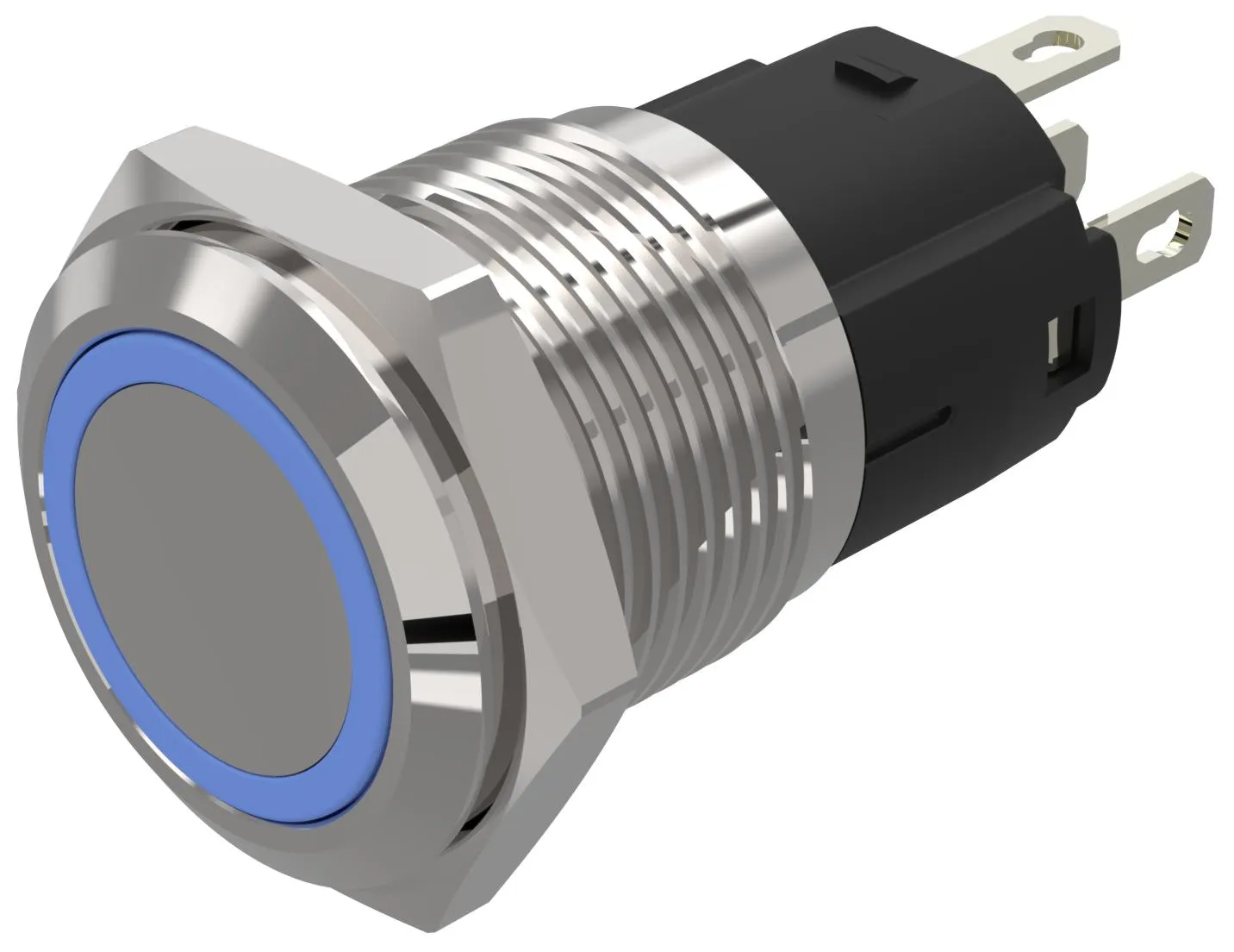 Interruttore a pulsante illuminato EAO, Momentaneo, SPDT, luminoso, 3A, IP65, IP67 Montaggio a pannello