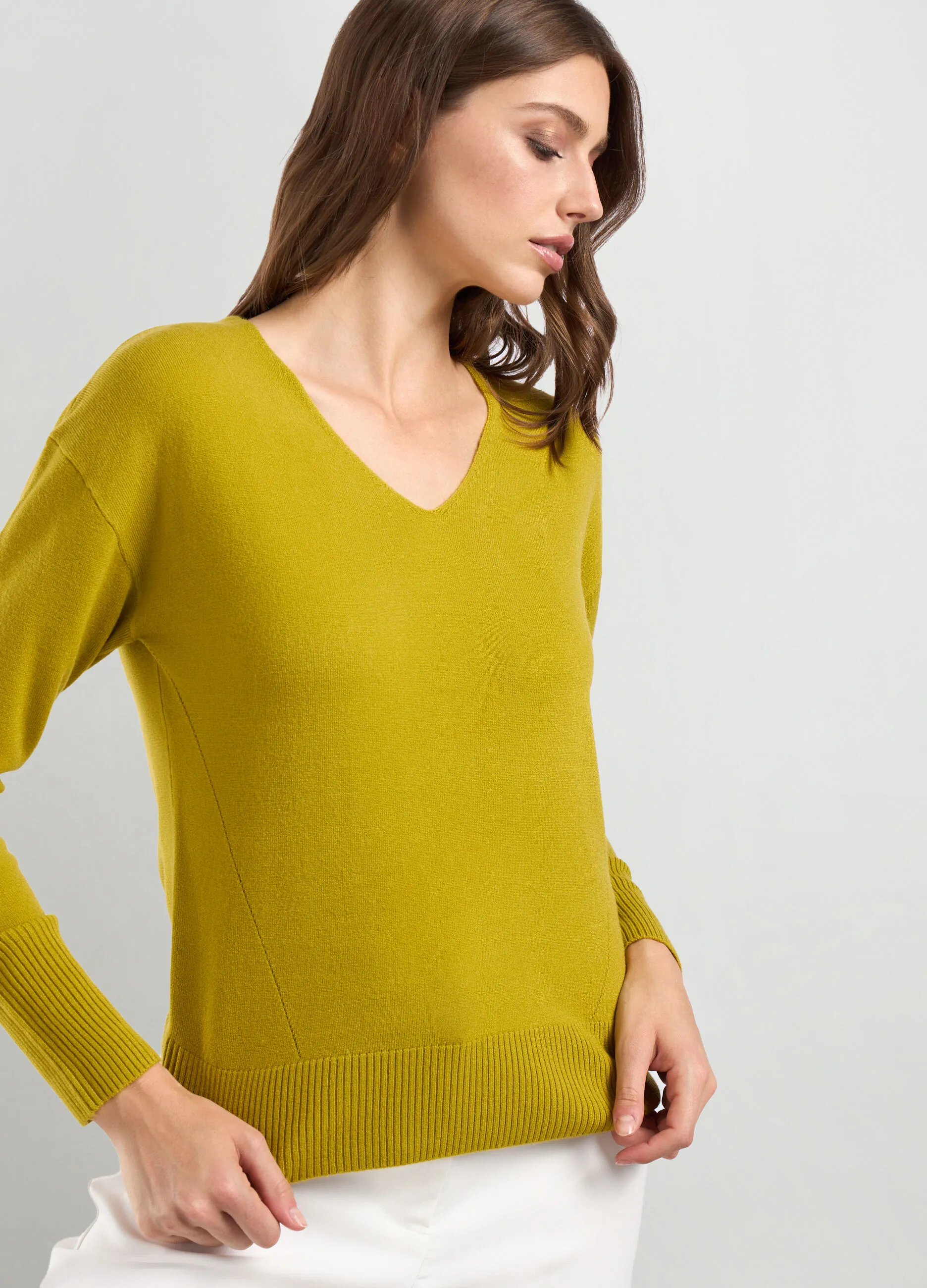 IWIE  Pullover con scollo a V donna