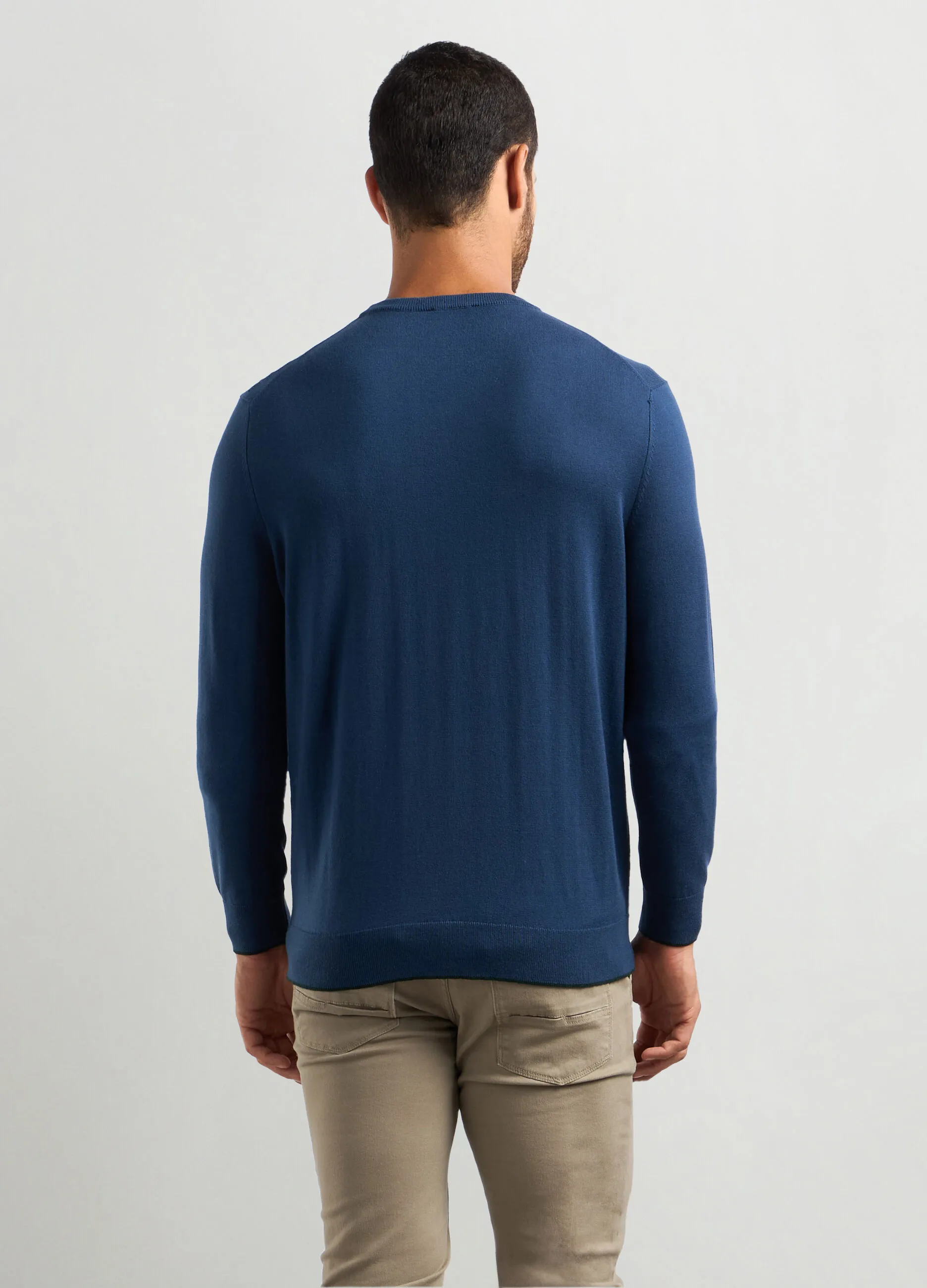 J. HART & BROS  Maglione girocollo misto cotone uomo
