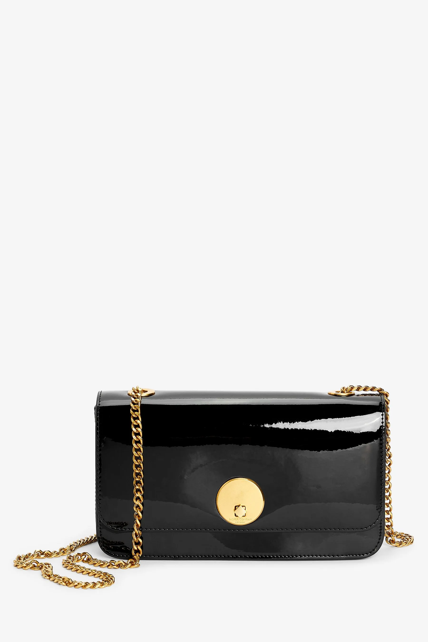 Jasper - Conran London - Borsa con cinturini a catena in vernice