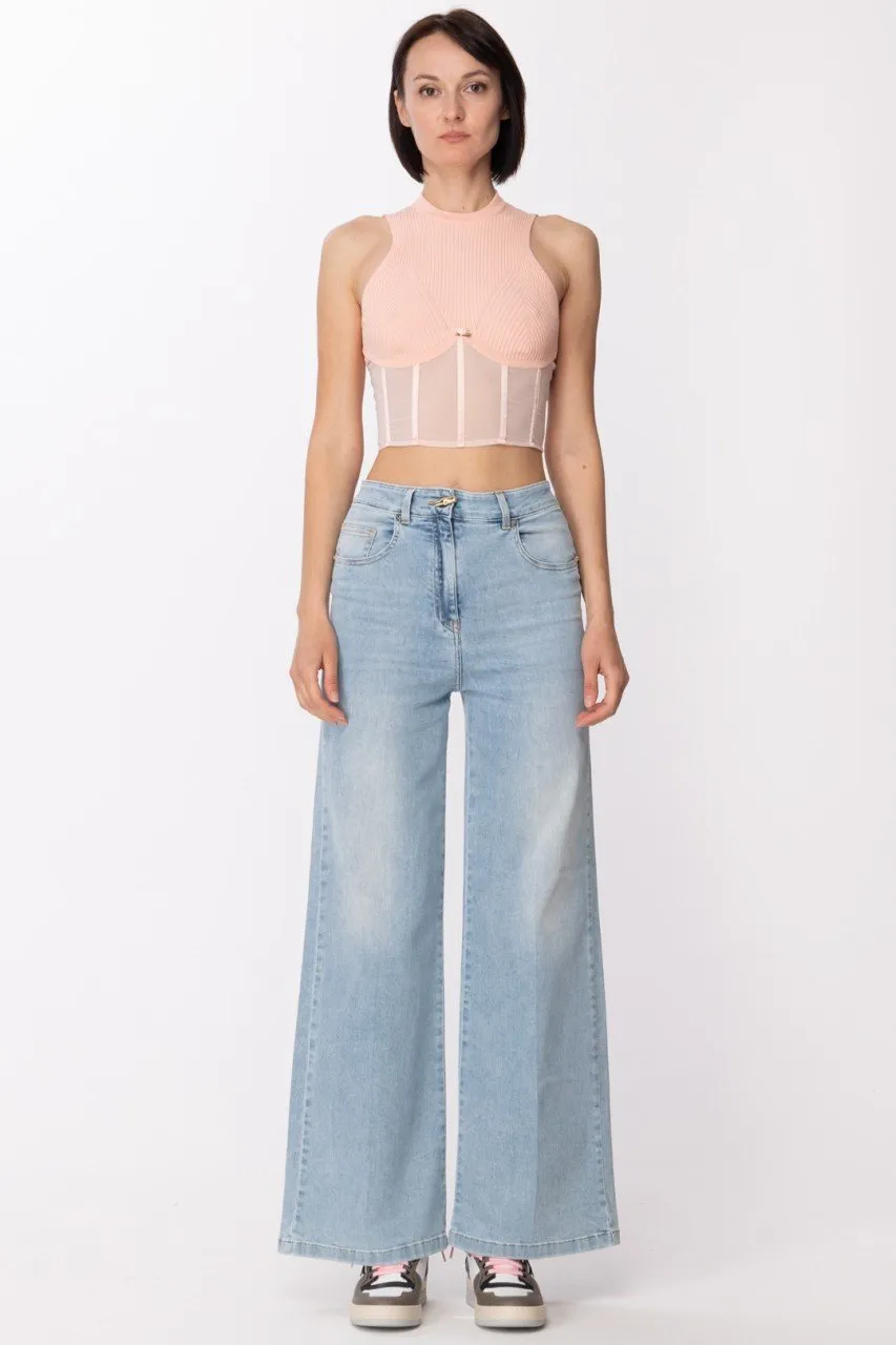Jeans a palazzo Light blue