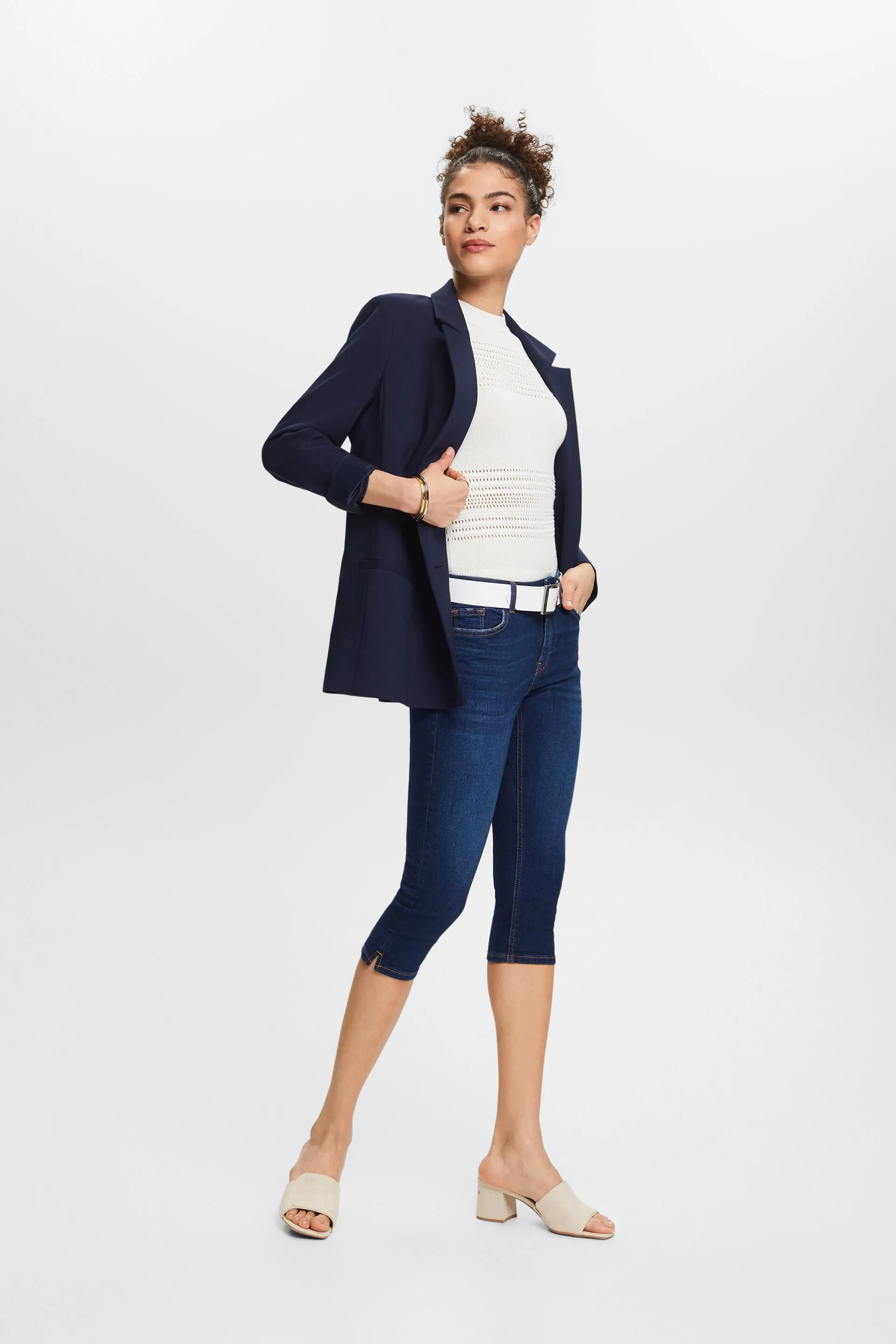 Jeans capri in cotone biologico