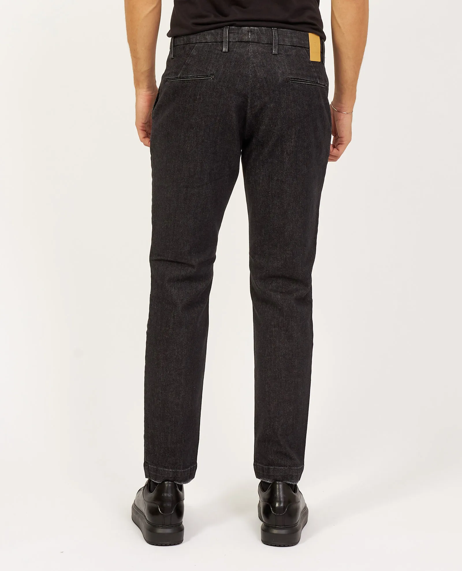 Jeans nero SetteMezzo modello capri slim fit
