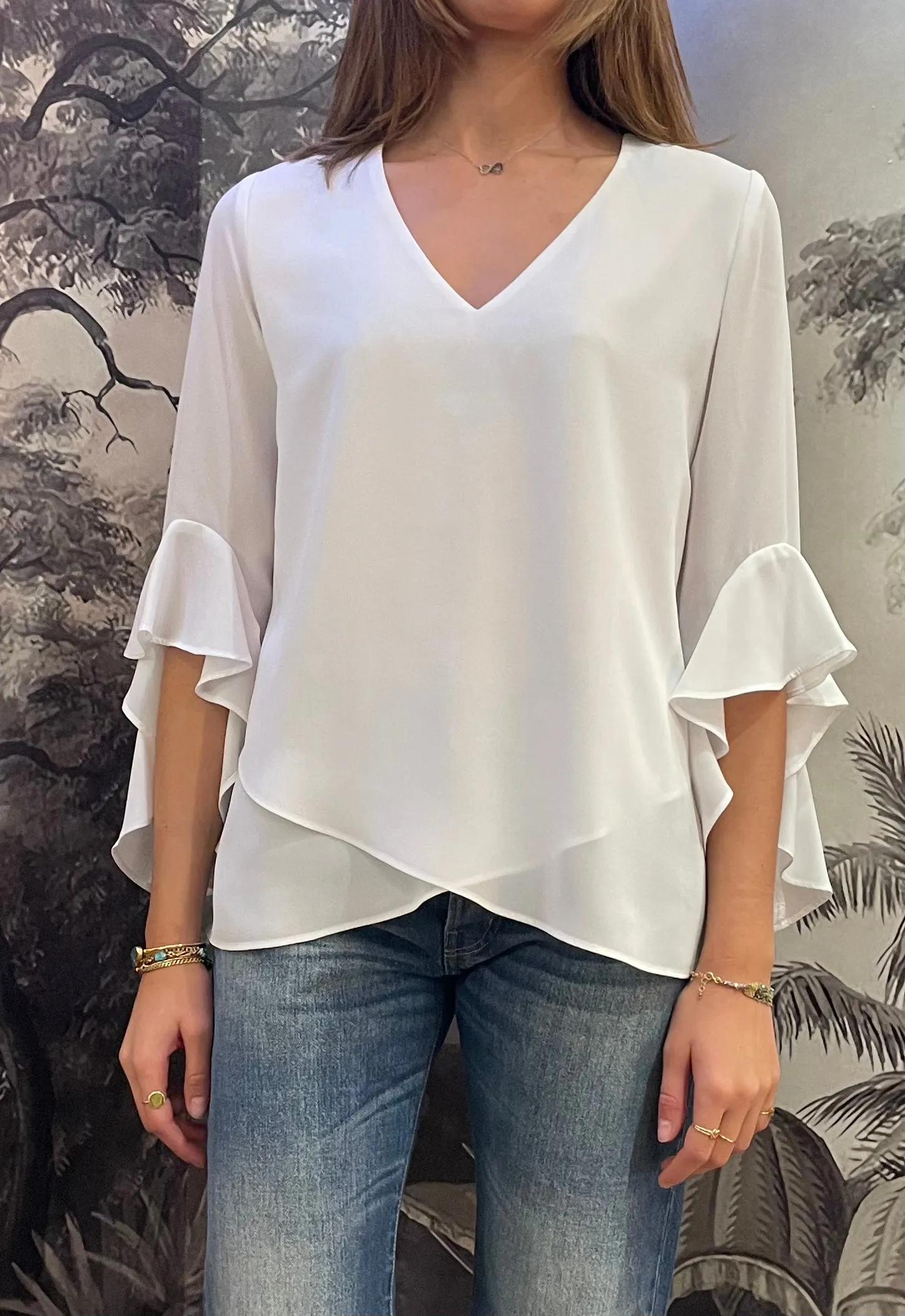 JOSEPH RIBKOFF camicia  asimmetrica
