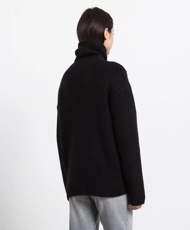 Kiton Maglione in cashmere nero D54717200
