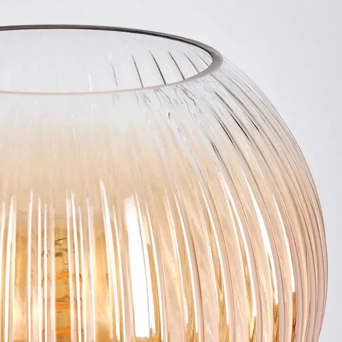 Koyoto Lampada a sfera, Lampada da scrivania, Lampada da tavolo 20 cm Ambrato, Chiaro, 1-Luce