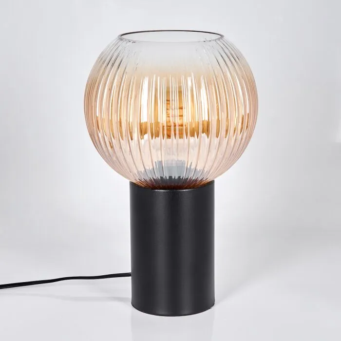 Koyoto Lampada a sfera, Lampada da scrivania, Lampada da tavolo 20 cm Ambrato, Chiaro, 1-Luce