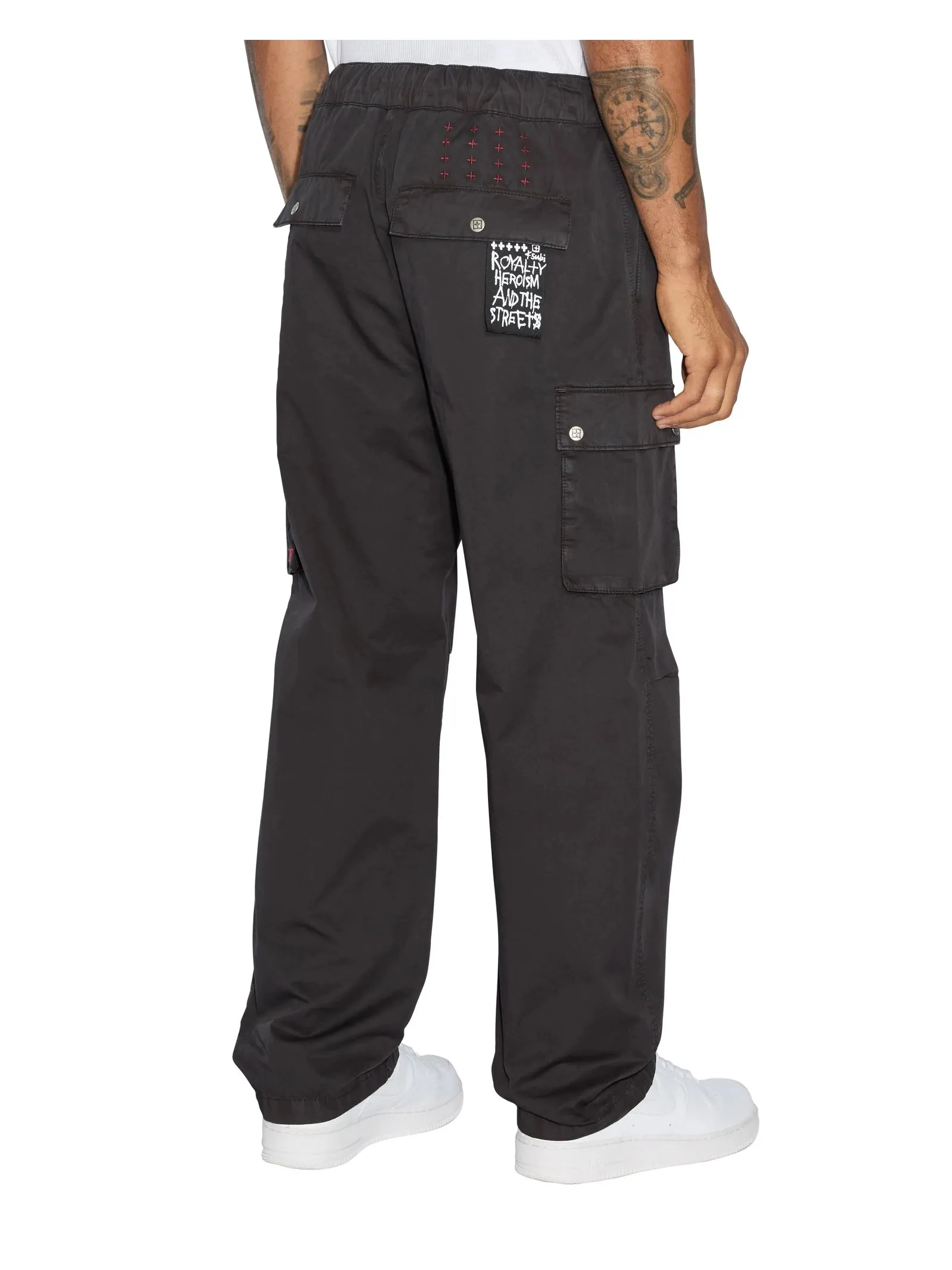 KSUBI Abbigliamento,Pantaloni Cargo Krush nero 