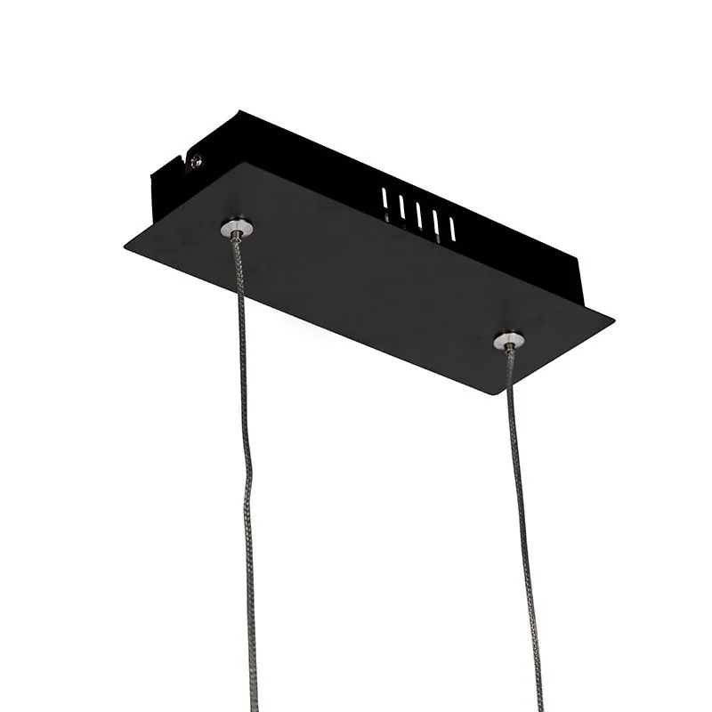 Lampada a sospensione di design nera incl. LED - Banda
