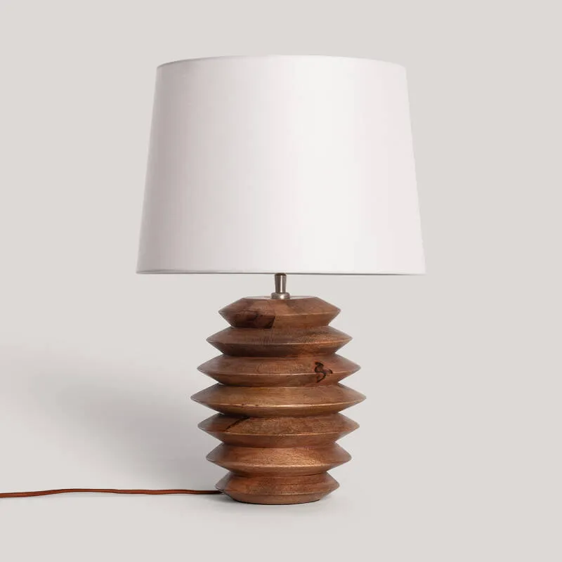 Lampada da Tavolo Legno Vihaan ILUZZIA