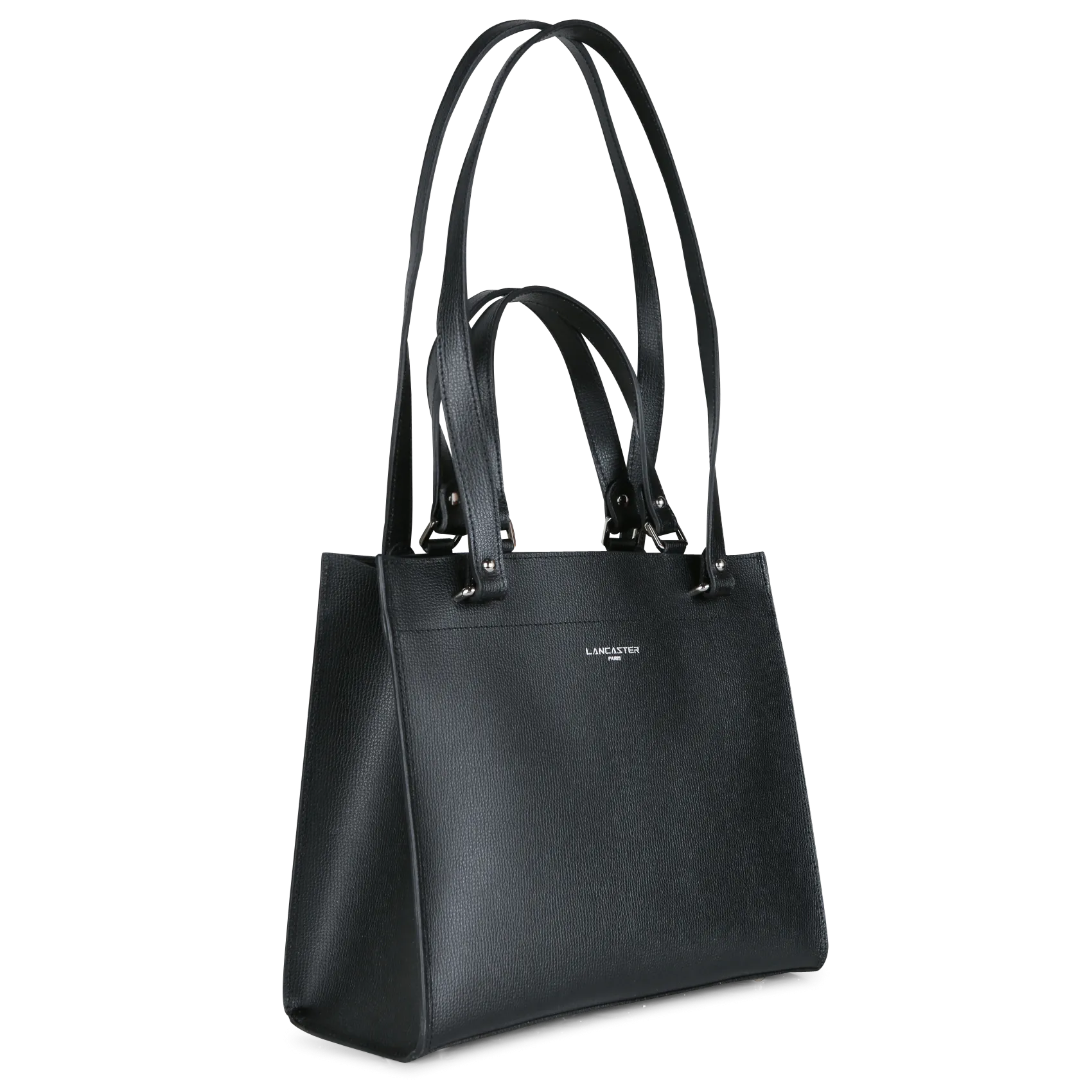  LANCASTER PARIS   SIERRA - Borsa shopper in pelle granaia | Nero