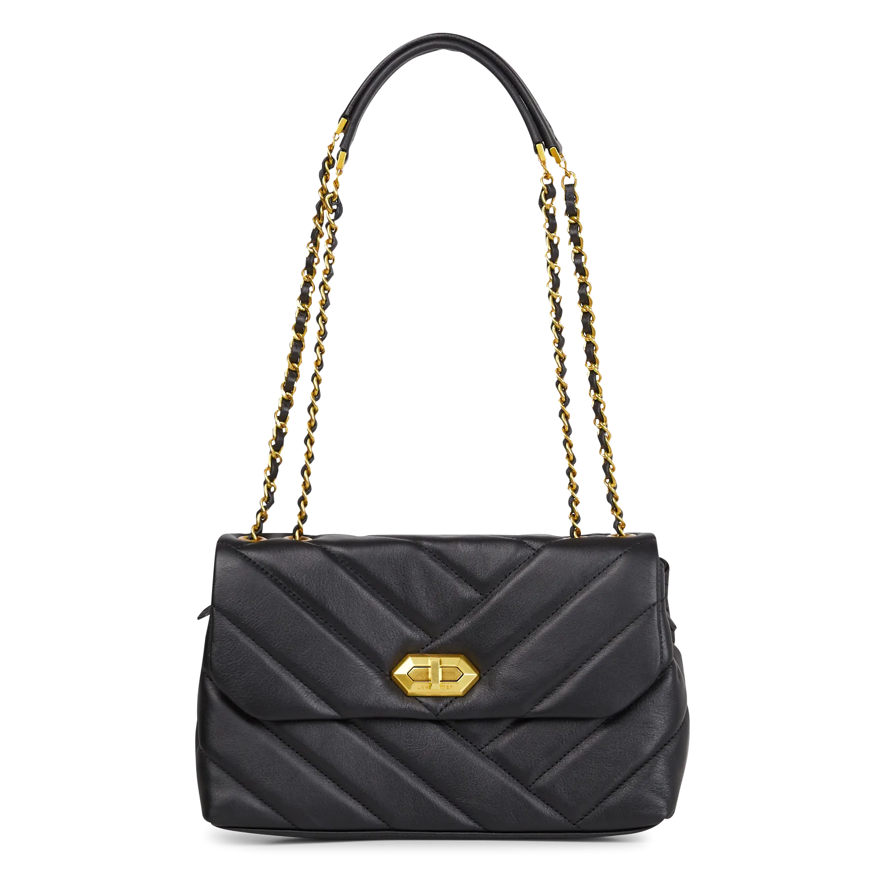  LANCASTER PARIS   SOFT MATELASSE - Borsa a bisaccia in pelle | Nero