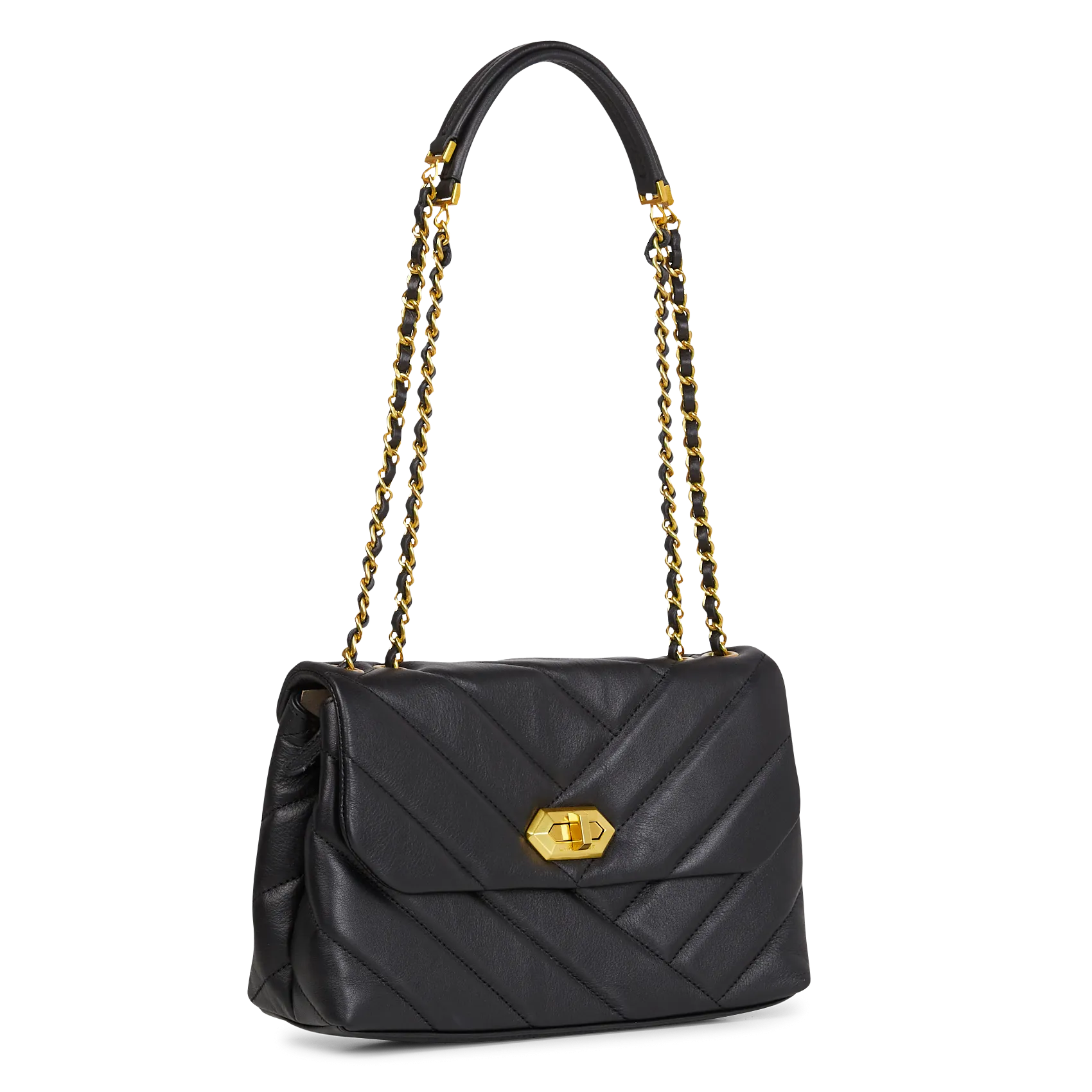  LANCASTER PARIS   SOFT MATELASSE - Borsa a bisaccia in pelle | Nero