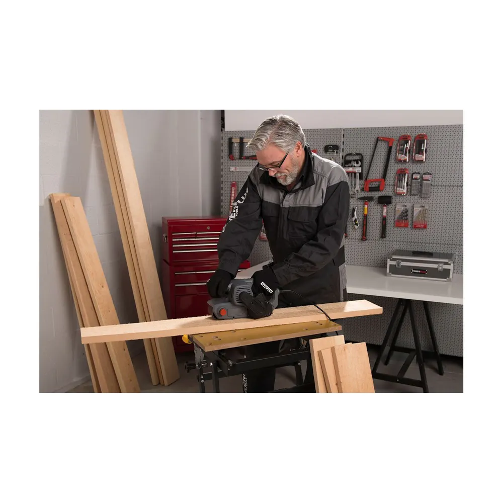 LEVIGATRICE A NASTRO CON RULLO 1010W LEGNO ASPIRATORE POWE40040 
