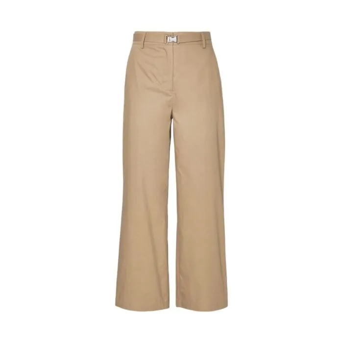 Liu Jo Pantaloni Larghi Con Cintura Cammello