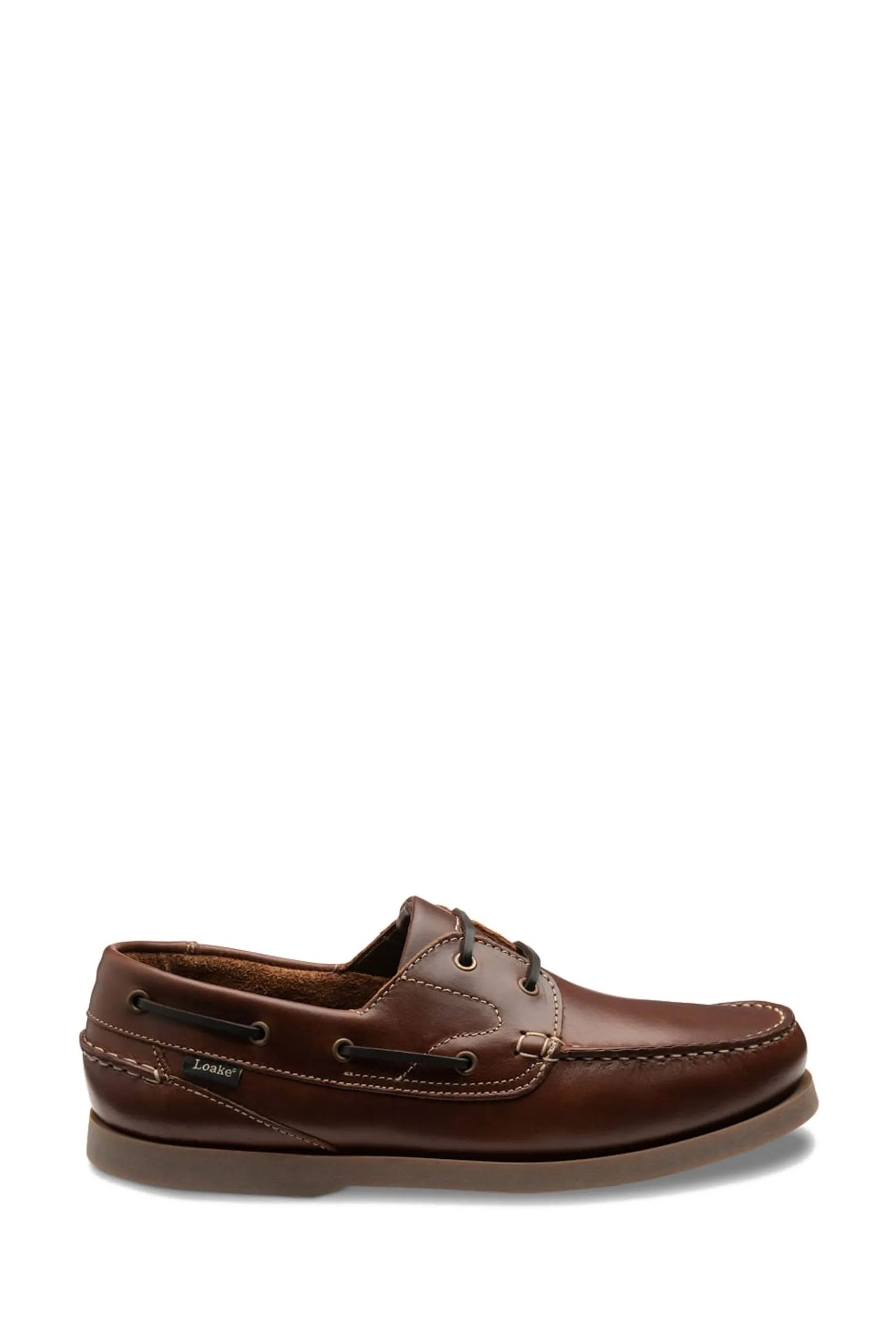 Loake - Lymington - Scarpe con barchetta cerata con 2 occhielli