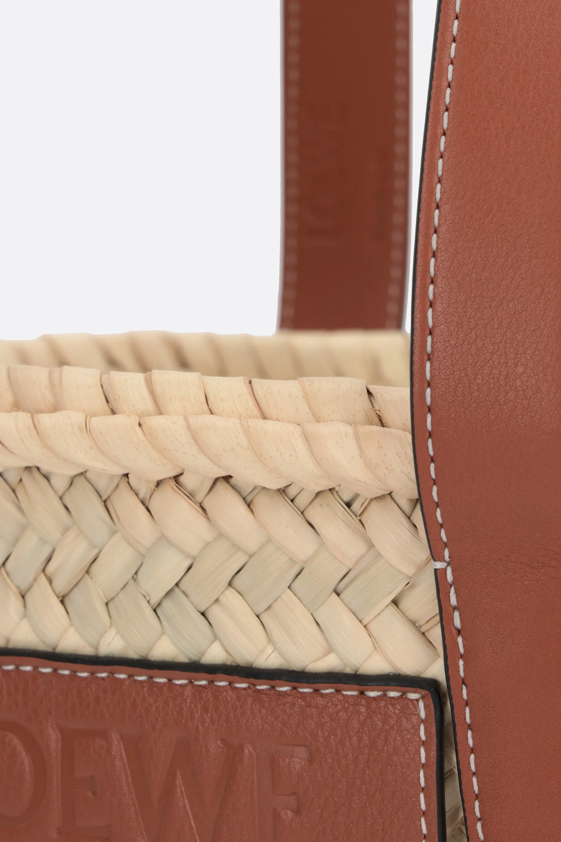  LOEWE borsa a secchiello small in paglia 
